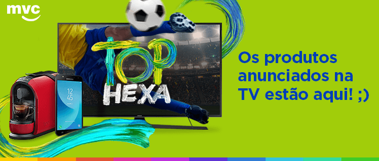 Os produtos anunciados na TV estão aqui. Venha aproveitar! :)